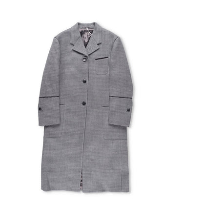 SALVATORE FERRAGAMO Womens Overcoat Knee Length Grey Collared Size 42 RRP 4045 — View 2