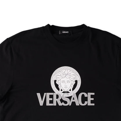 VERSACE Mens T-Shirt Compact Cotton Jersey Fabric + Two Color Print XL RRP 330 — View 3