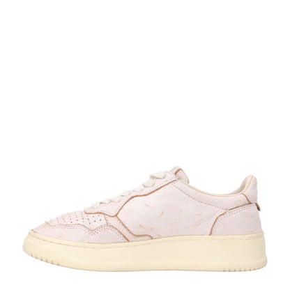 AUTRY Womens Medalist  Bicolour Pink Beige Leather Low Top Sneaker EU 35 RRP 215 — View 4