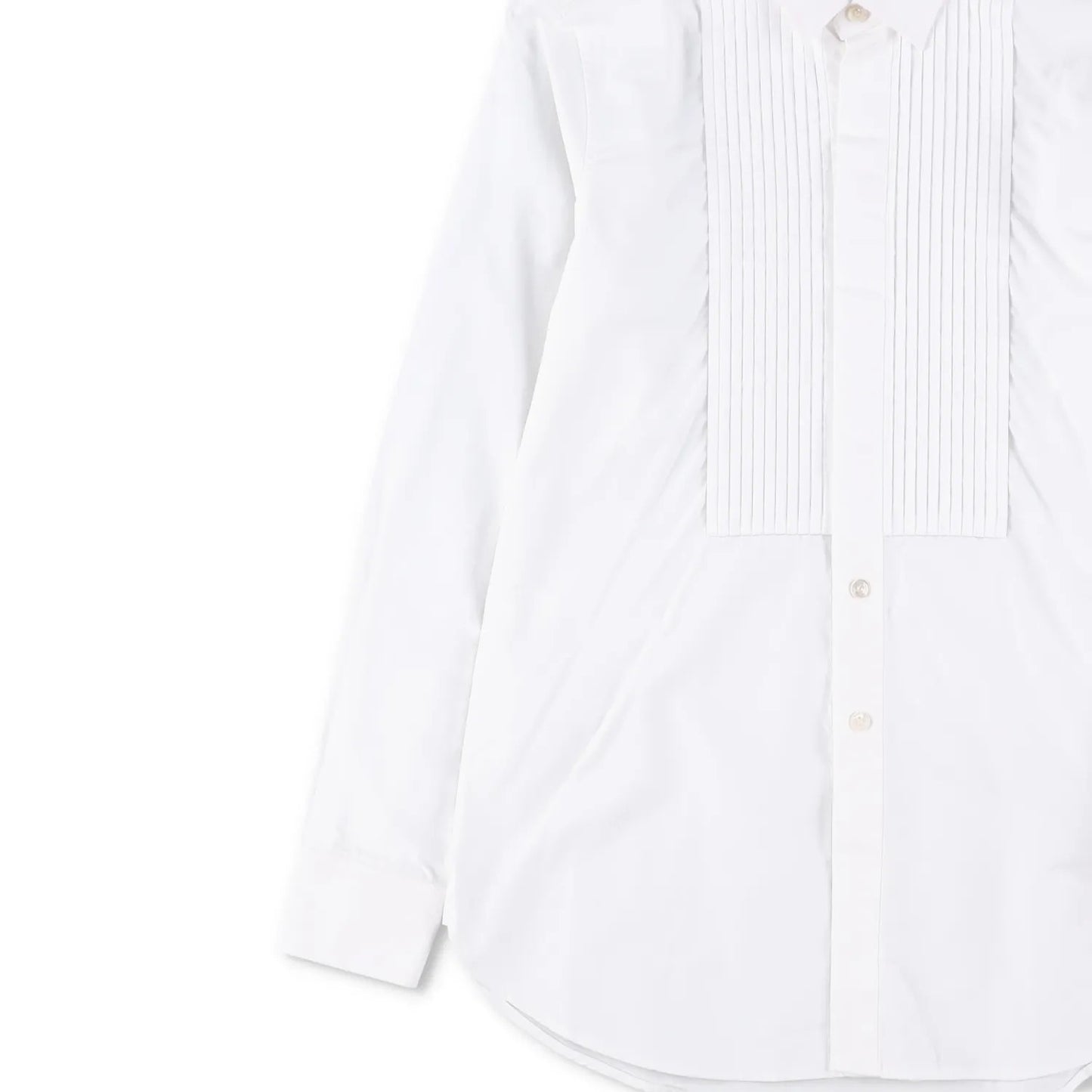 SAINT LAURENT Womens Top Shirt Long Sleeve Collared Button Up White 34 RRP 645 — View 4