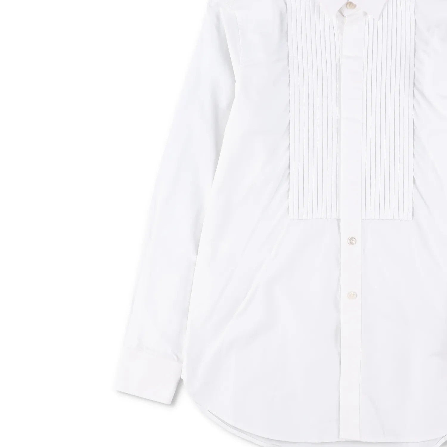 SAINT LAURENT Womens Top Shirt Long Sleeve Collared Button Up White 34 RRP 645 — View 4