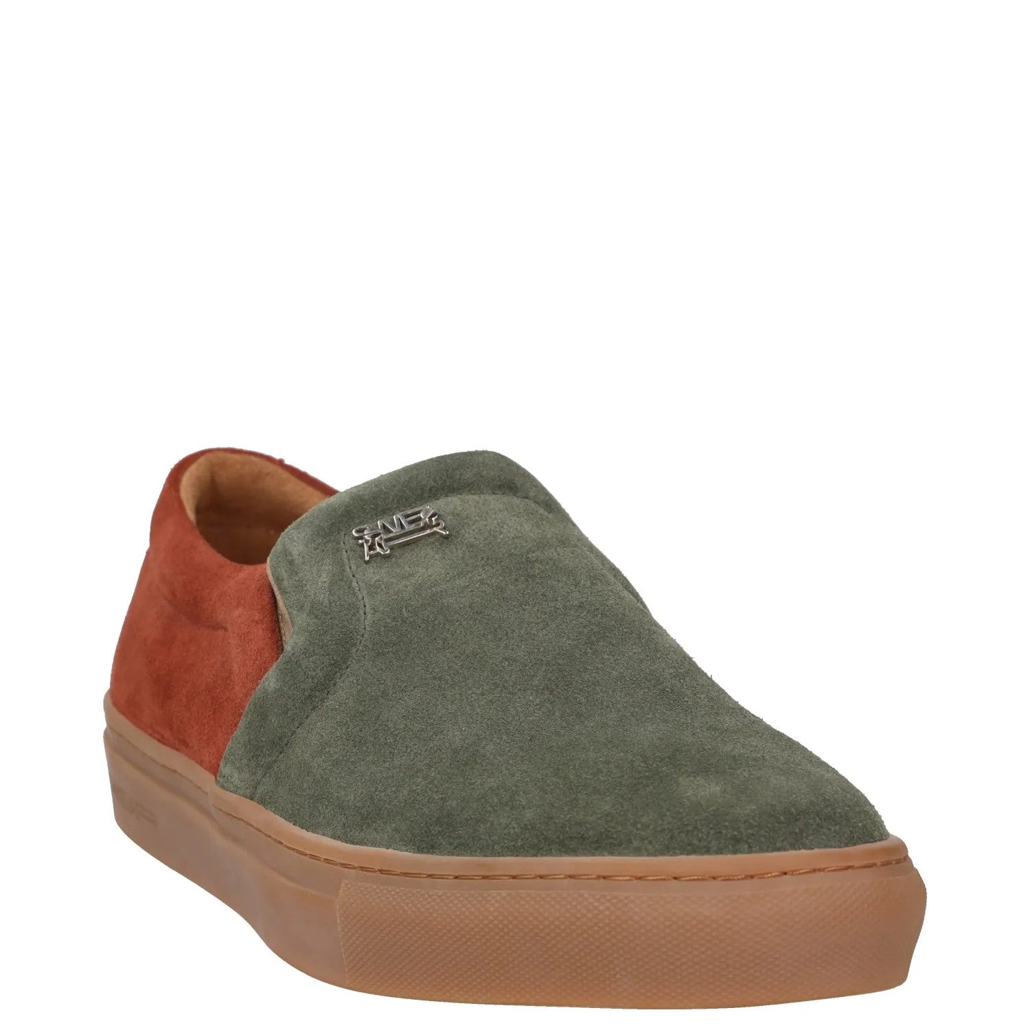 SWEAR Mens Trainer Green Red Leather Low Top Slip On Flat Sneaker UK 7 RRP 250 — View 2