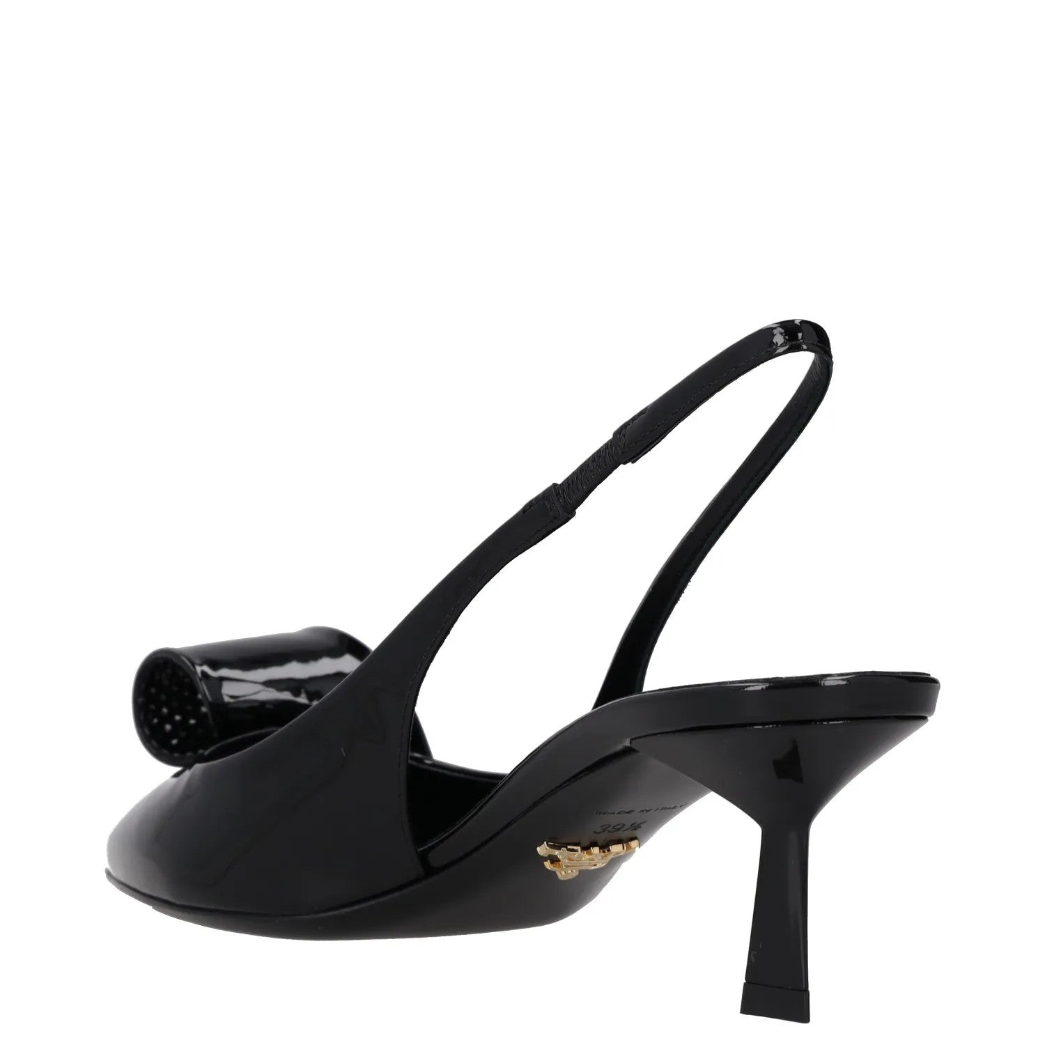PRADA Womens Modellerie Torchon 55 Mid Heel Point Toe Pumps Black EU 39 RRP 1320 — View 5