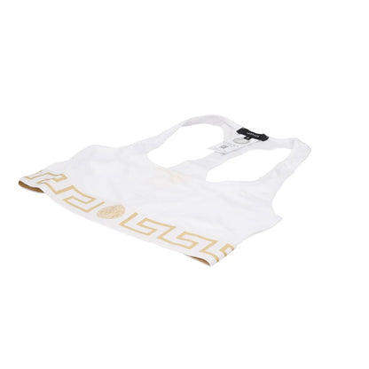 VERSACE Womens Bra Soft Cup Square Neck Topeka White Greek Racerback 2 RRP 75 — View 7