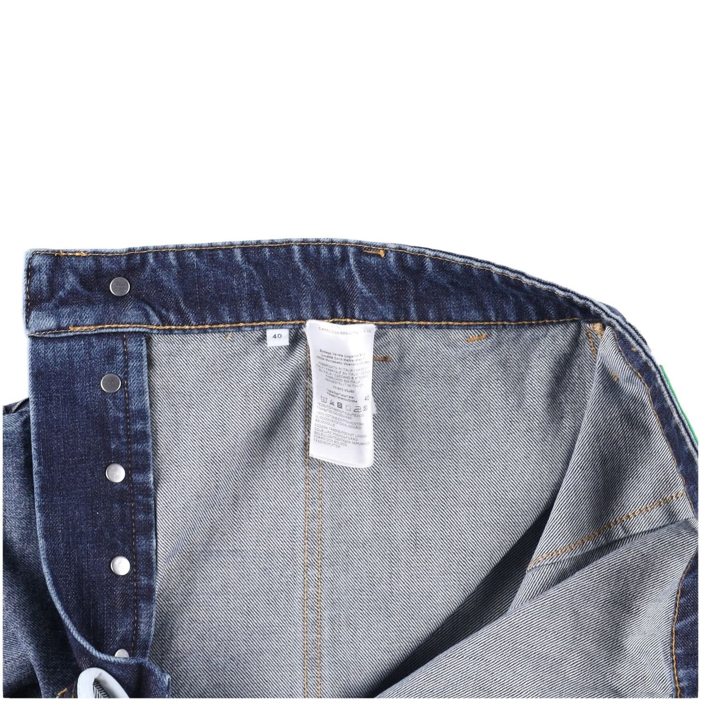 BOTTEGA VENETA Womens Jeans Straight High Waist Ankle Length Denim 40 RRP 860 — View 9
