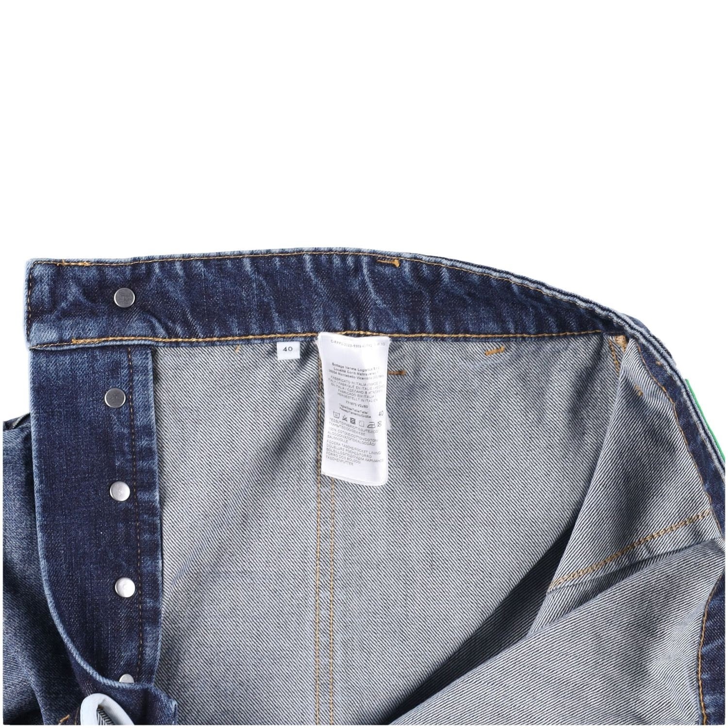 BOTTEGA VENETA Womens Jeans Straight High Waist Ankle Length Denim 40 RRP 860 — View 9