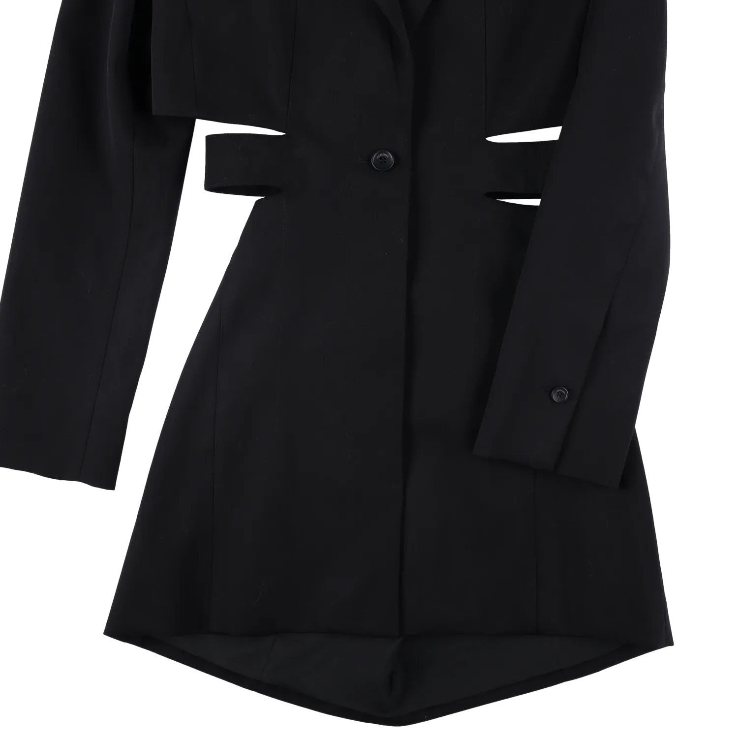 JACQUEMUS Womens La Robe Bari Long Sleeve Side Mini Dress Black 38 RRP 830 — View 7