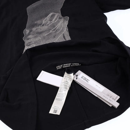 RICK OWENS Mens T-Shirt  Ron Jumbo Short Sleeve Crew Neck Black Size M RRP 585 — View 5
