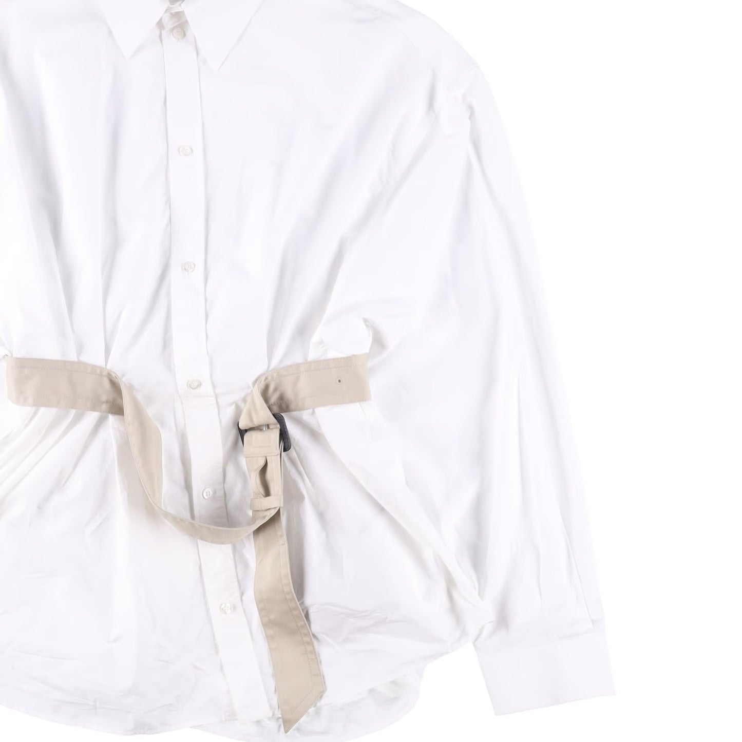 BALENCIAGA OWN BUY Womens Layered Shirt Button-Up White Size 3 RRP 1219.9 — View 7