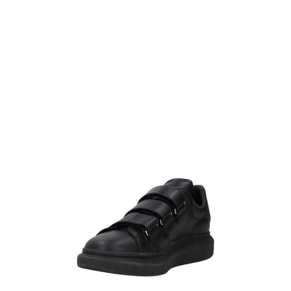 ALEXANDER MCQUEEN Mens Trainers Black Leather Low Top Strappy UK 9.5 RRP 485 — View 3