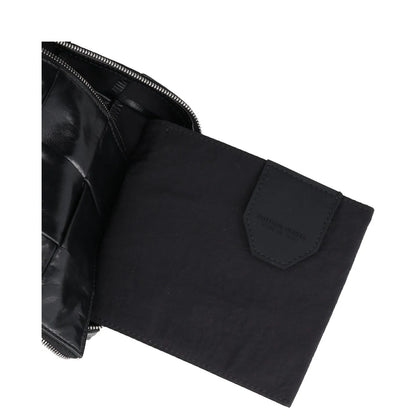 BOTTEGA VENETA Mens Intreccio Cassette Sling Crossbody Bag Black S RRP 1710 — View 6