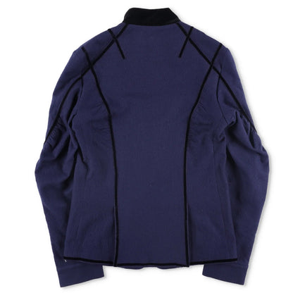 HAIDER ACKERMANN Mens Jacket Blue Fleece Wool Blend Button Closure RRP 1750 — View 9