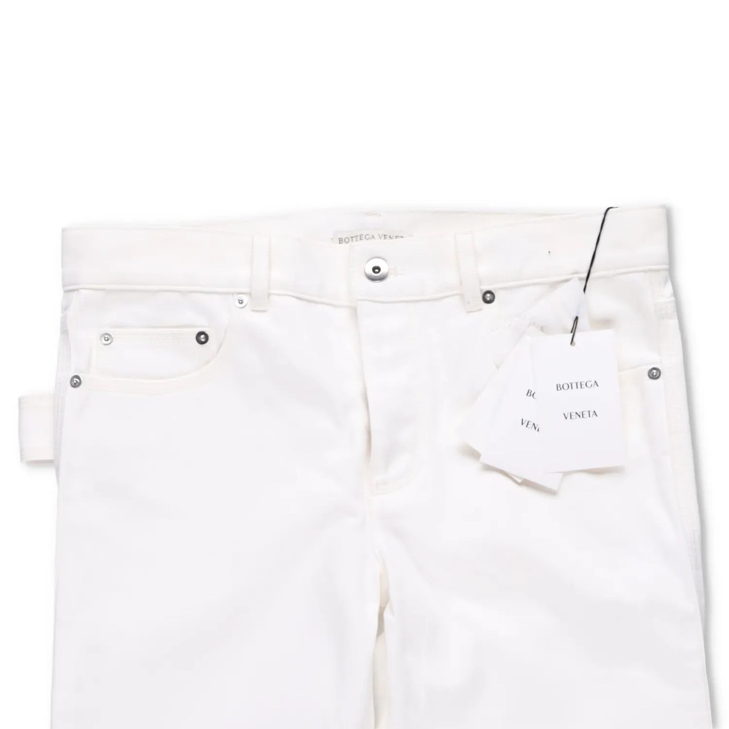 BOTTEGA VENETA Mens Denim Jeans Straight White 5 Pocket Size 40 RRP 650 — View 7