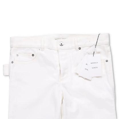 BOTTEGA VENETA Mens Denim Jeans Straight White 5 Pocket Size 40 RRP 650 — View 7