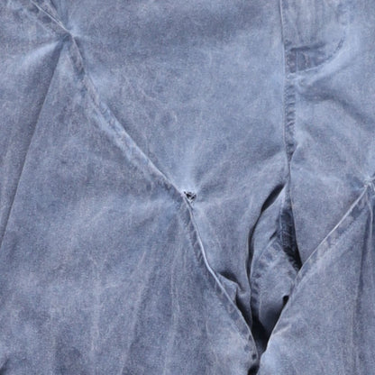 JUNTAE KIM Mens Gather-Twisted Dye Shell Trousers Blue Straight Leg L RRP 720 — View 8