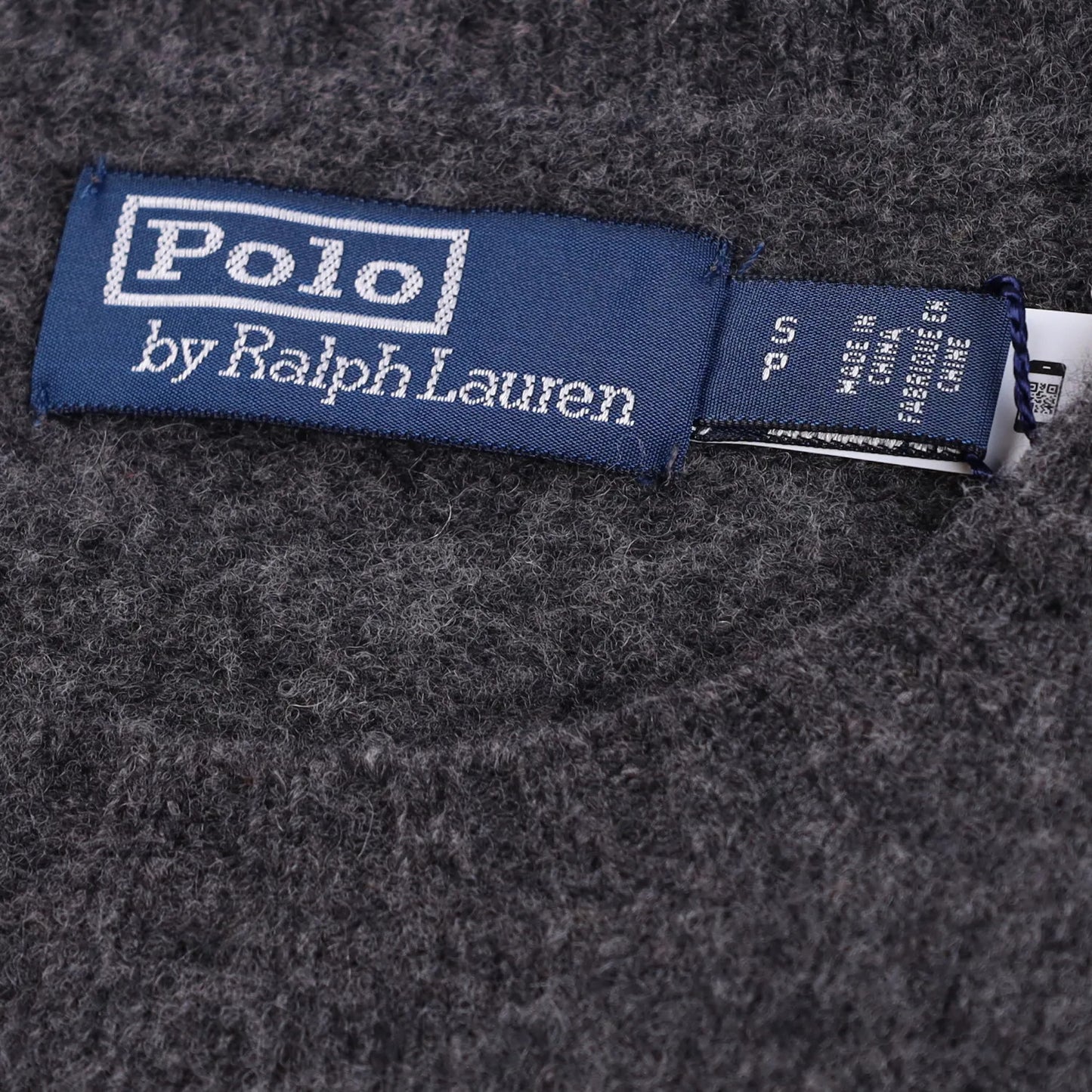 POLO RALPH LAUREN Mens Jumper Grey Knit Logo Striped Long Sleeve Size S RRP 395 — View 5