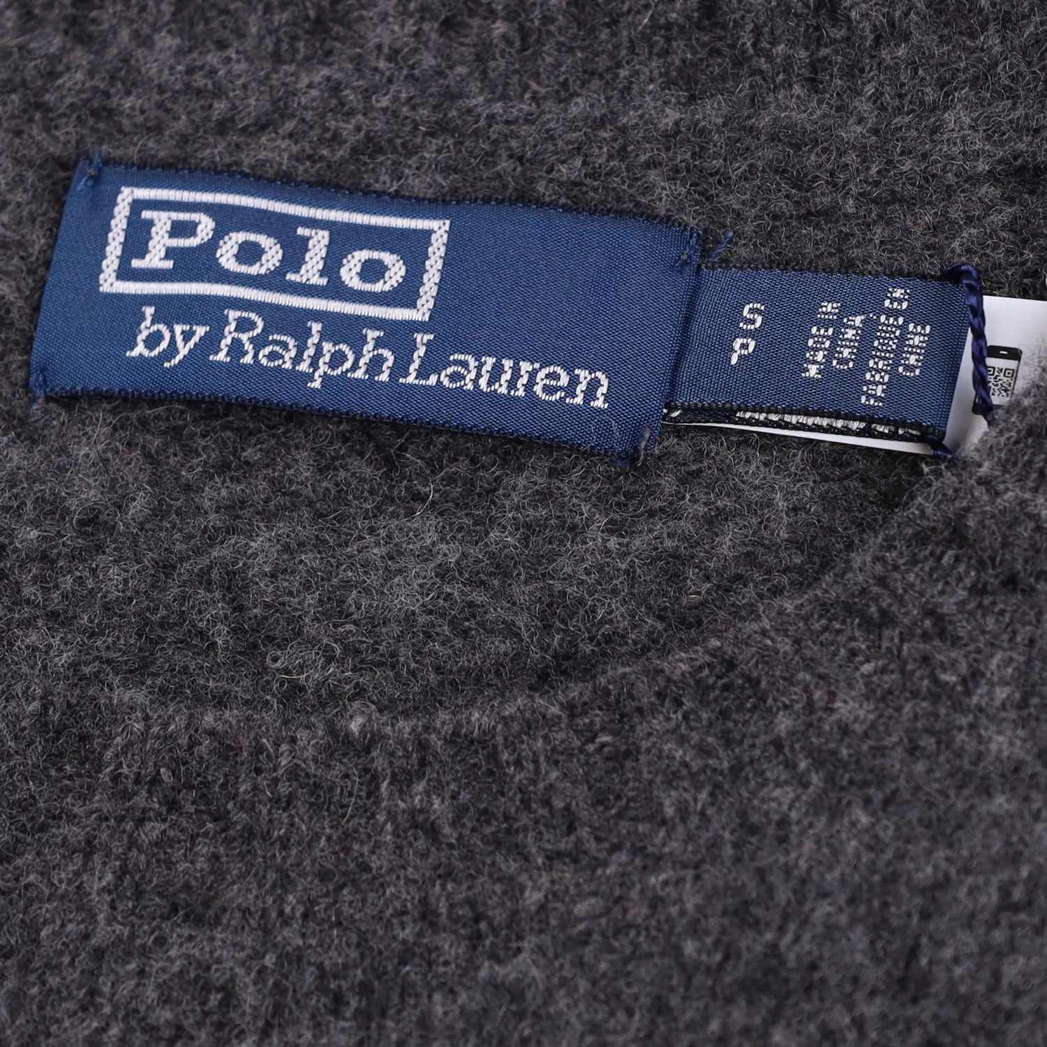 POLO RALPH LAUREN Mens Jumper Grey Knit Logo Striped Long Sleeve Size S RRP 395 — View 5