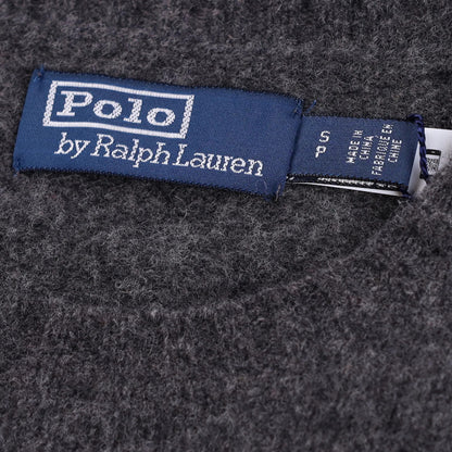 POLO RALPH LAUREN Mens Jumper Grey Knit Logo Striped Long Sleeve Size S RRP 395 — View 5