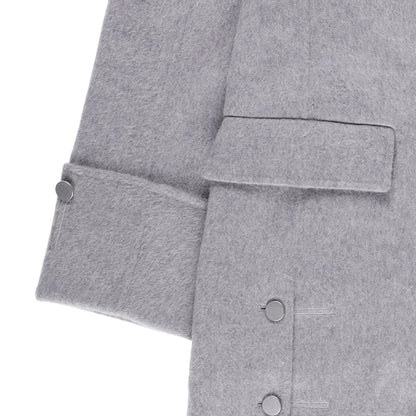 J.W.Anderson Mens Straight Fit Multi Button Grey Wool Blend Overcoat 8 RRP 1210 — View 6