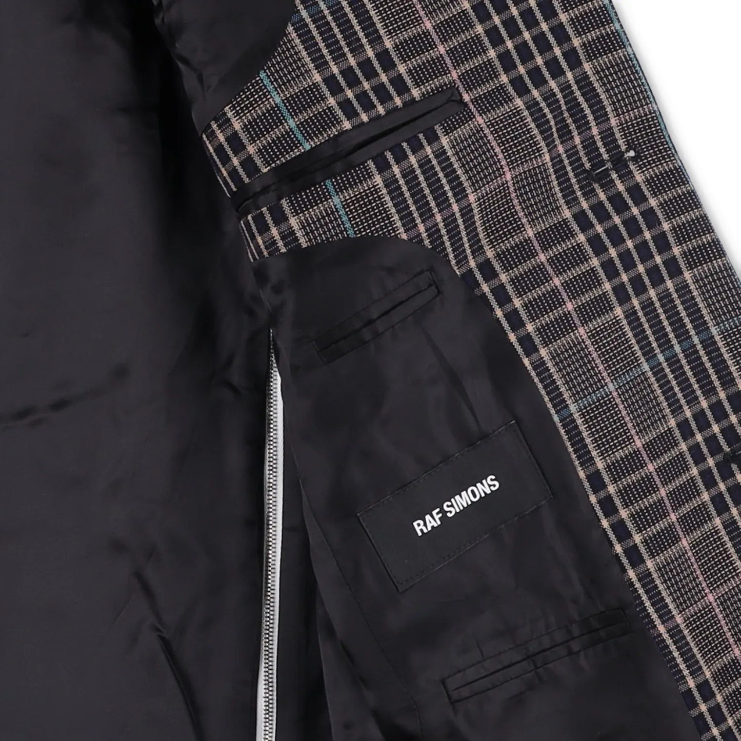 RAF SIMONS Mens Plaid Cotton Blend Jacket Multicoloured Casual RRP 750 — View 11