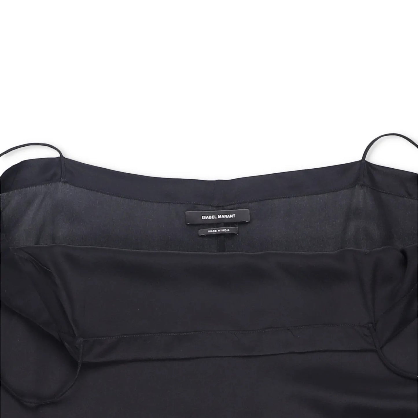 ISABEL MARANT Womens Dress Silk Black Midi Sleeveless Square Neck Size 42 RRP325 — View 5