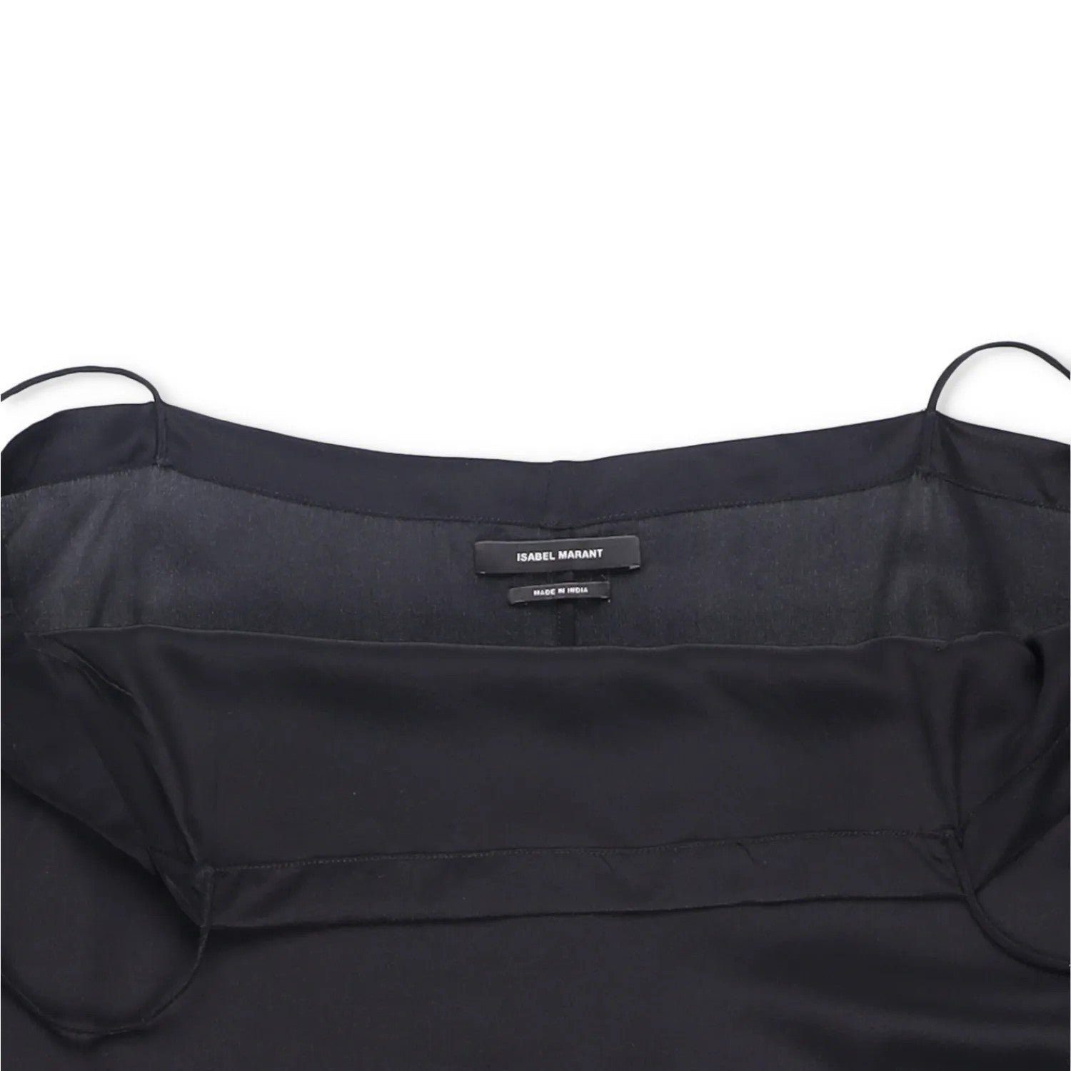 ISABEL MARANT Womens Dress Silk Black Midi Sleeveless Square Neck Size 42 RRP325 — View 5