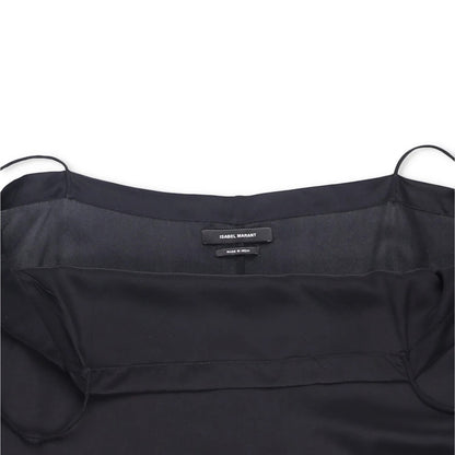 ISABEL MARANT Womens Dress Silk Black Midi Sleeveless Square Neck Size 42 RRP325 — View 5