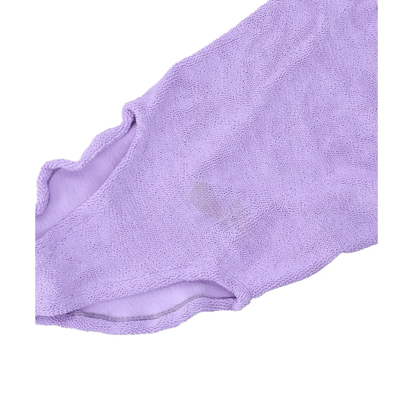 HUNZA G Womens Classic Swimdress Square Neck Crinkle One Piece Purple OS RRP 145 — View 7