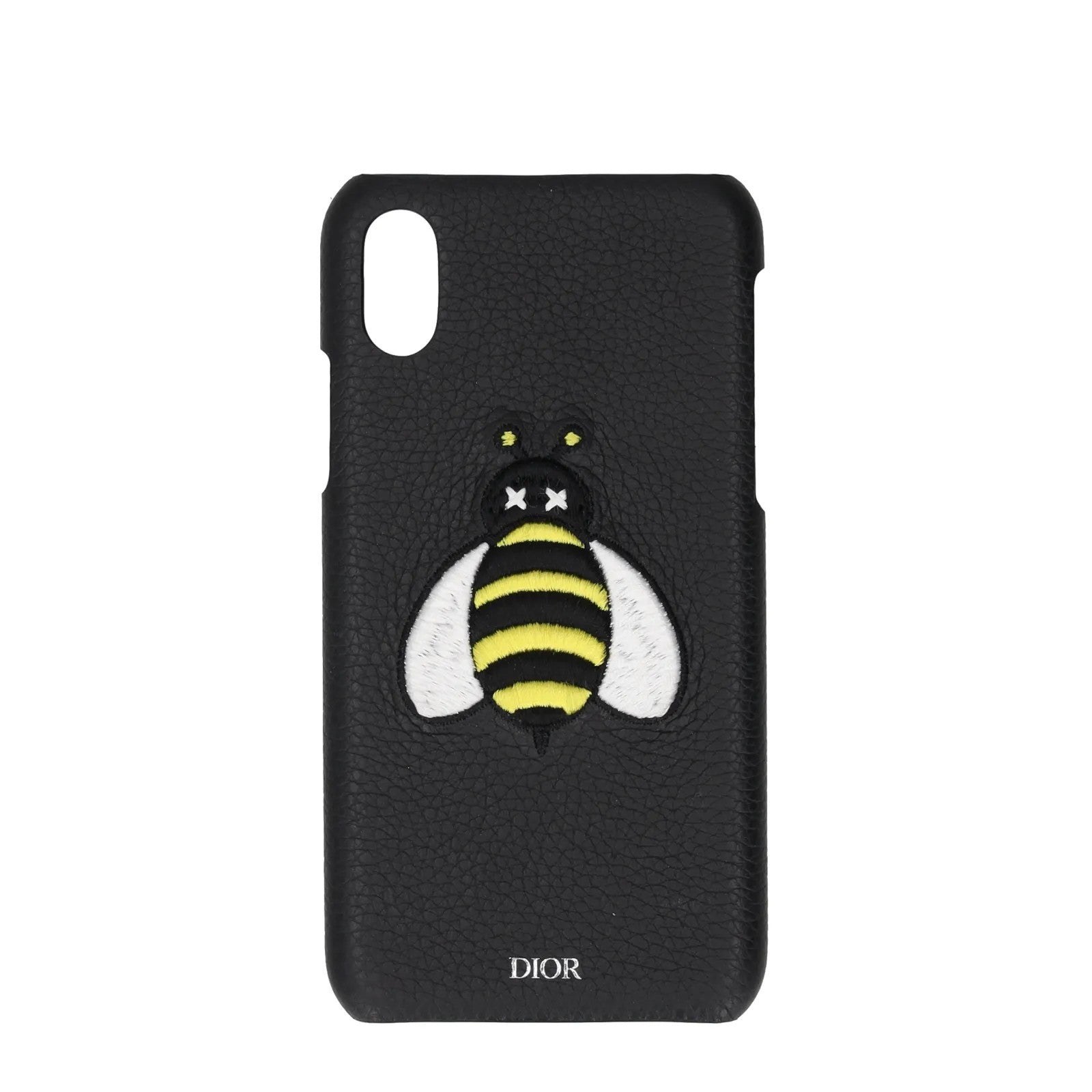 DIOR Bee Hard Phone Case Fits Apple iPhone X Black White Yellow RRP 310 — View 10