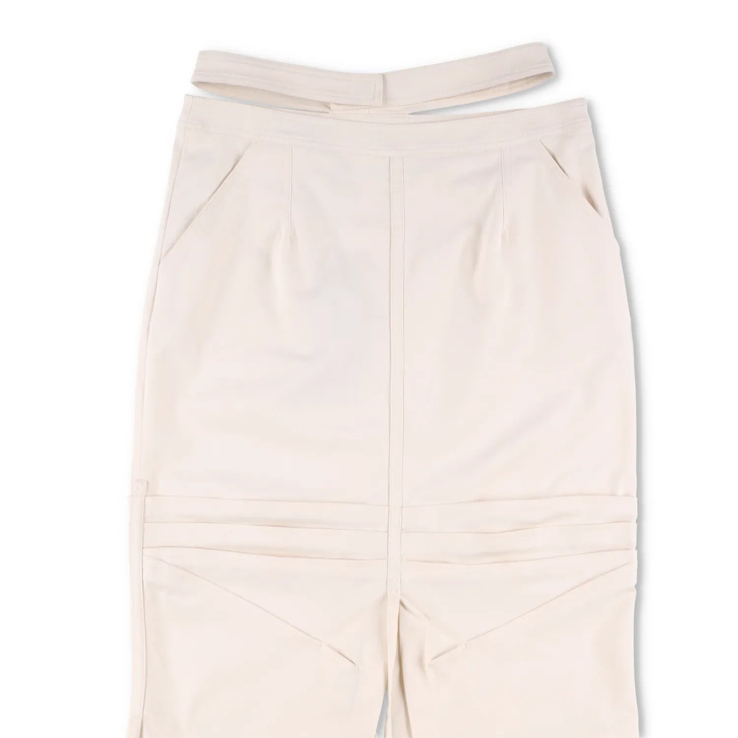 ANDREADAMO Womens Midi Skirt Double Belt White Tie Closure Size L RRP 480 — View 2