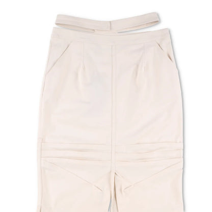 ANDREADAMO Womens Midi Skirt Double Belt White Tie Closure Size L RRP 480 — View 2