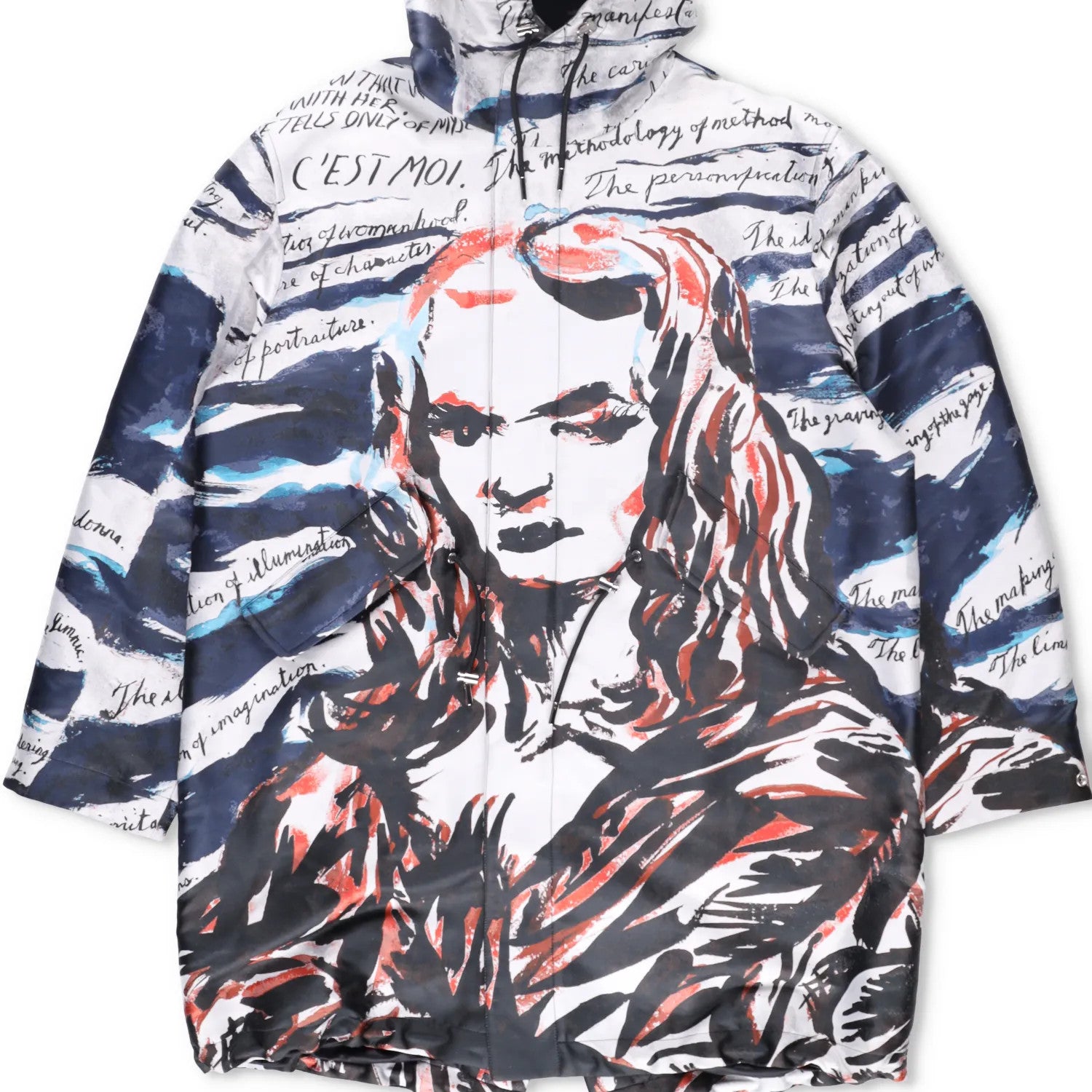 DIOR HOMME Mens Parka Jacket Mona Lisa Multicoloured Hooded Size 44 RRP 6960 — View 3