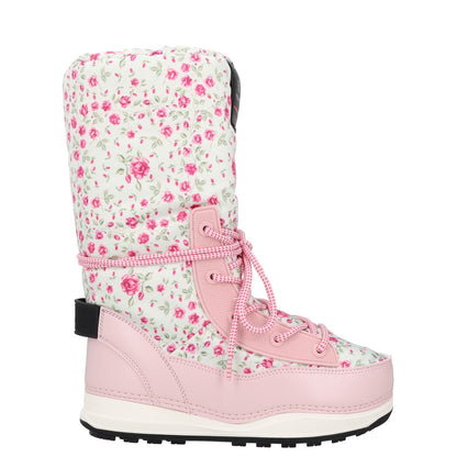 BOGNER Womens Snowboot Multicoloured Pink White Synthetic High Top UK 2.5 RRP275