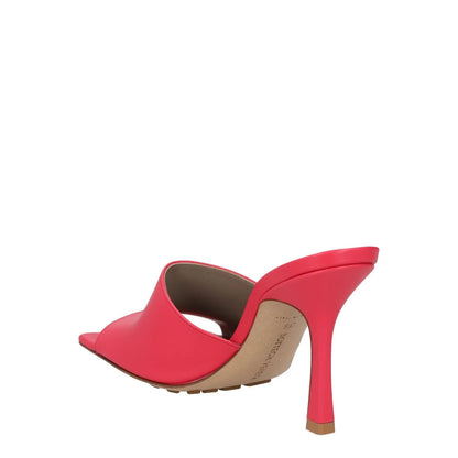 BOTTEGA VENETA Womens Mules Open Toe Stiletto Heel Red Leather UK 3 RRP 680 — View 5