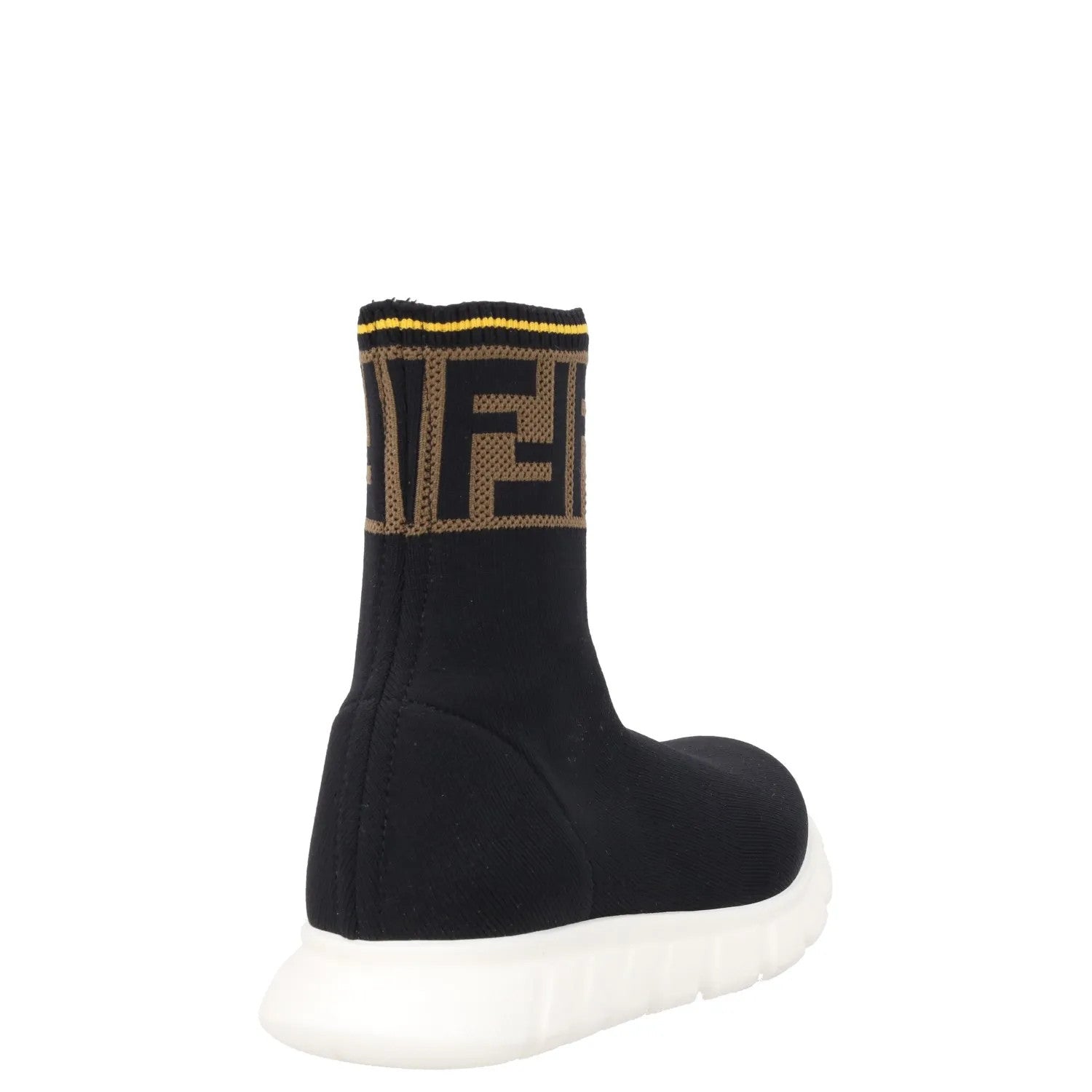 FENDI Boys Trainers Black Synthetic Knit Sock  Pull On Rubber Sole EU 31 RRP 175 — View 6