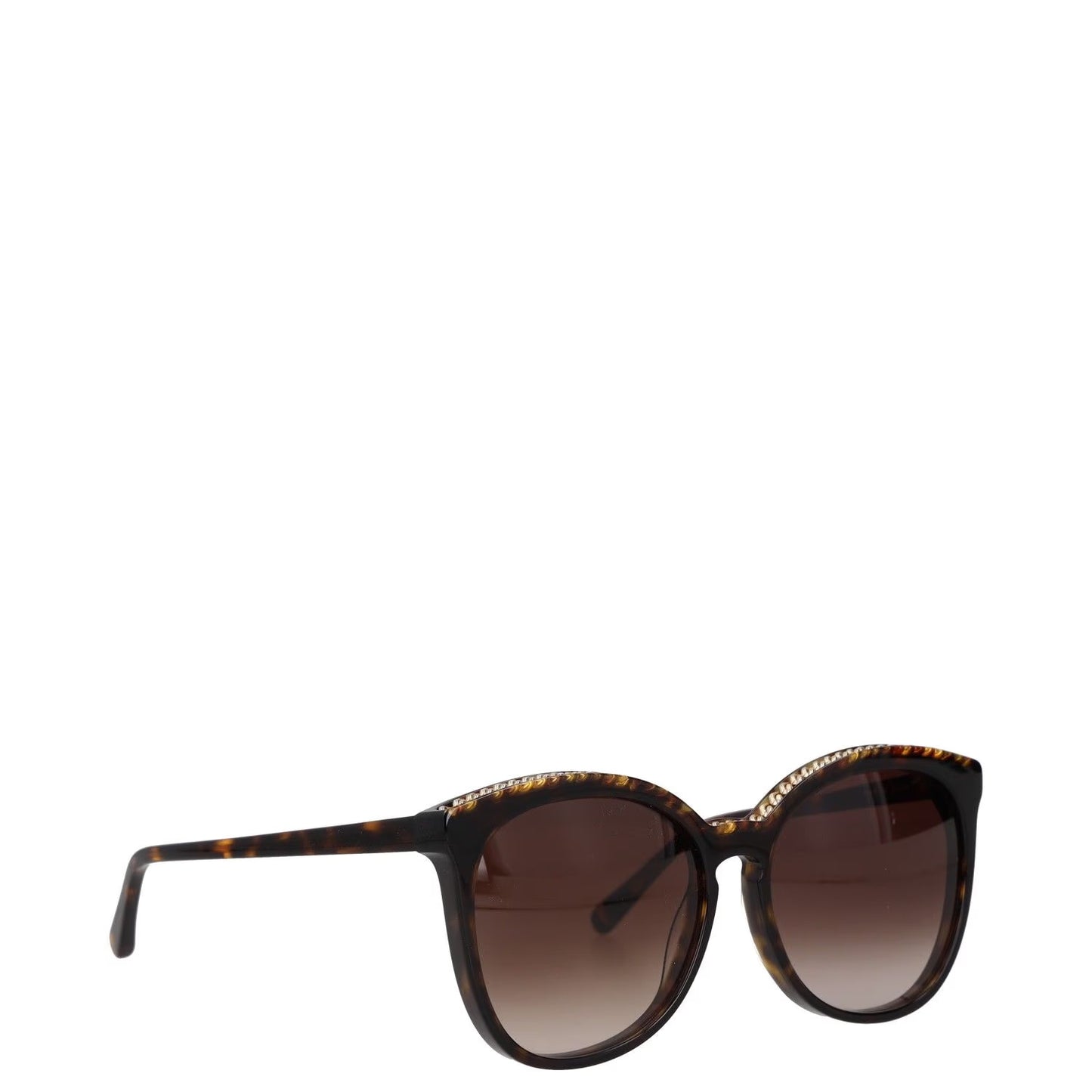 STELLA MCCARTNEY Womens Sunglasses Brown Acrylic Cat Eye One Size RRP 225