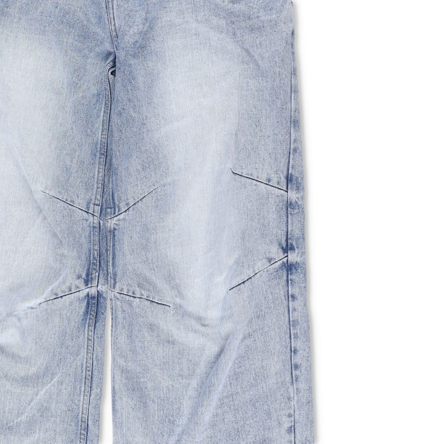 WE11 DONE Womens Sky Wire Detail Denim Pants Relaxed Fit High Rise Blue M RRP795 — View 7