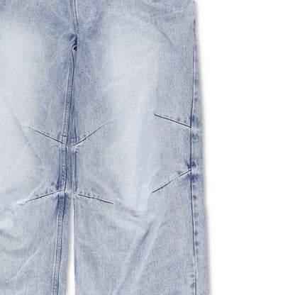 WE11 DONE Womens Sky Wire Detail Denim Pants Relaxed Fit High Rise Blue M RRP795 — View 7