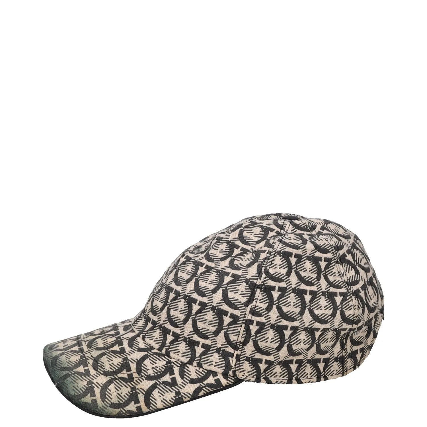 SALVATORE FERRAGAMO Mens Core Jacquard Logo Baseball Cap Multicoloured OS RRP275 — View 3