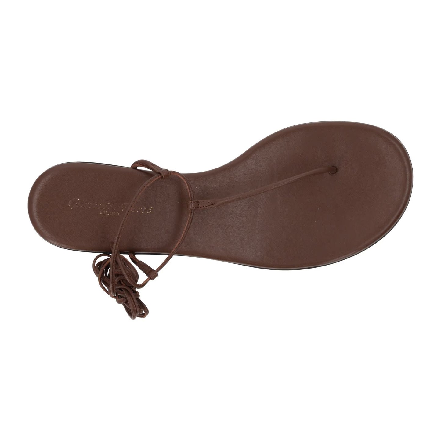 GIANVITO ROSSI Womens Gwyneth Leather Flat Sandal Brown Open Toe UK 7 RRP 660.5 — View 7