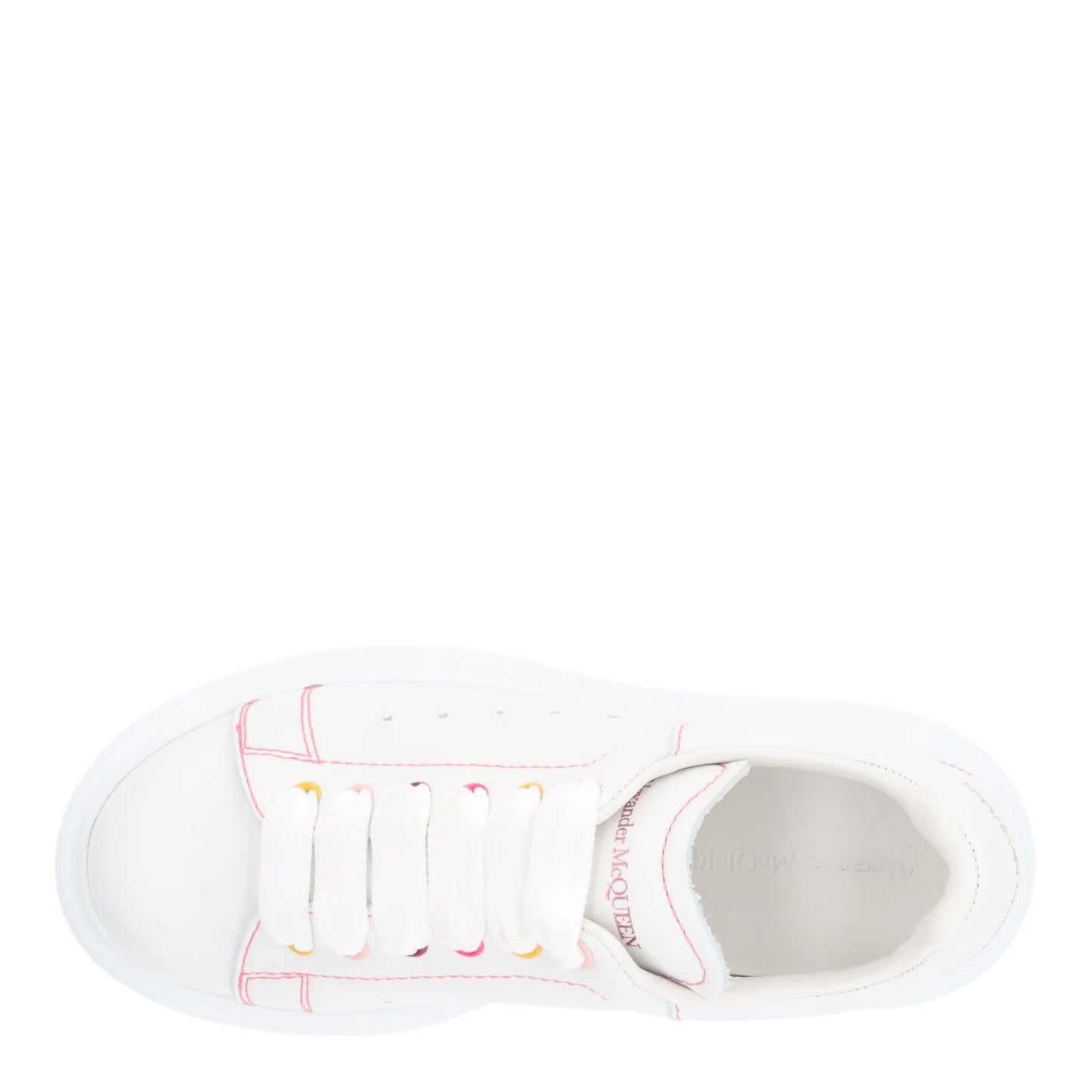 ALEXANDER MCQUEEN Girls Trainers White Low Top Lace Up Chunky UK 10 RRP 524 — View 7