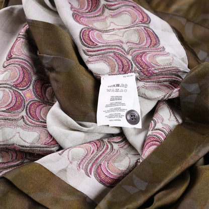 DRIES VAN NOTEN Mens Cassi Embroider Shirt Button-Up Green Short Sleeve M RRP753 — View 8