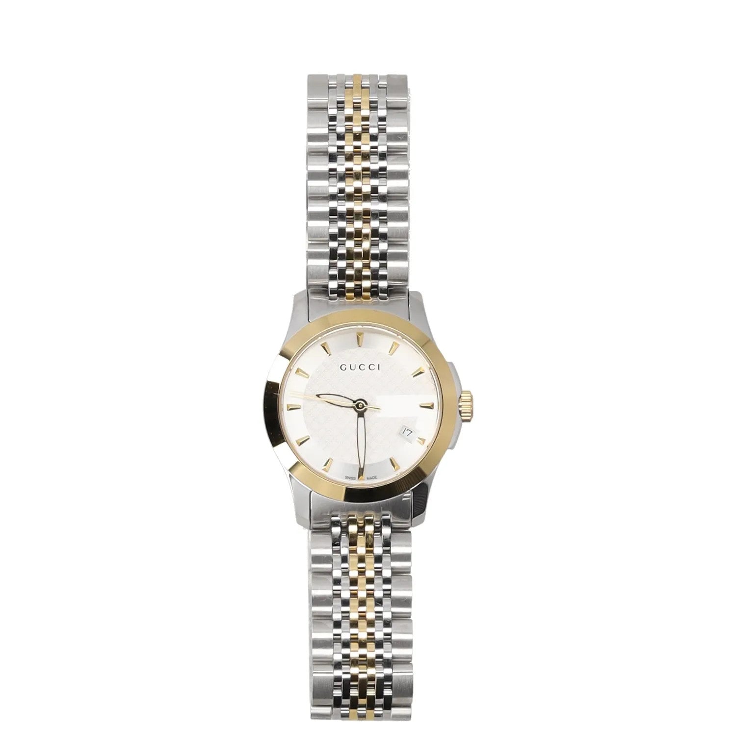 GUCCI Womens Wristwatch Silver Gold Stainless Steel Water Resistant OS RRP 1200 — View 3