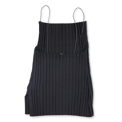 JACQUEMUS Women La Haut Maille Plisse Blouse Black Knit Pleated Square 40 RRP275 — View 7