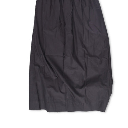 GANNI Womens V-Neck Short Sleeve Midi Dress Black Puff Shoulders Size 32 RRP 235 — View 4