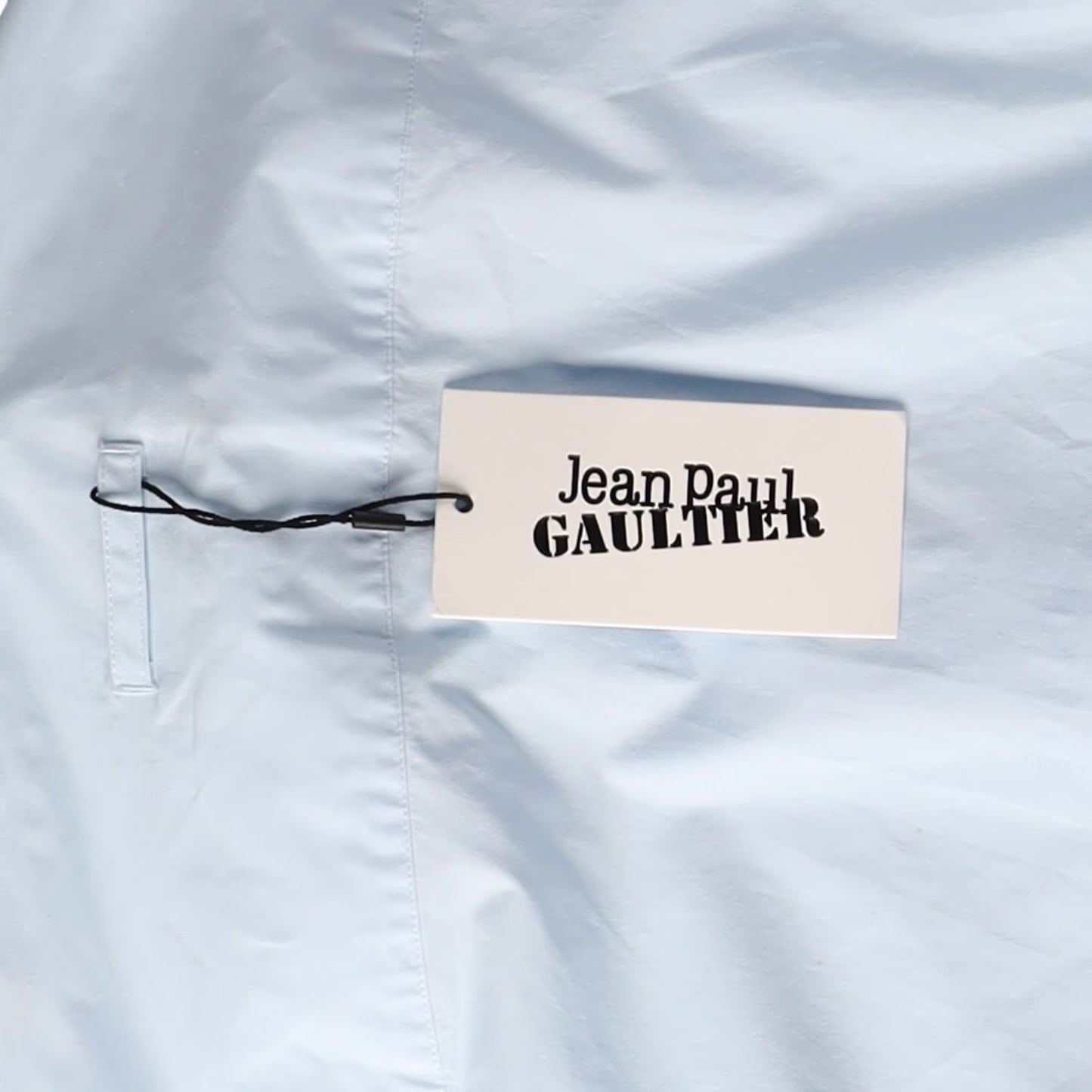 JEAN PAUL GAULTIER Womens Shirt Stretch Poplin Logo Transfer Print M RRP 440 — View 10