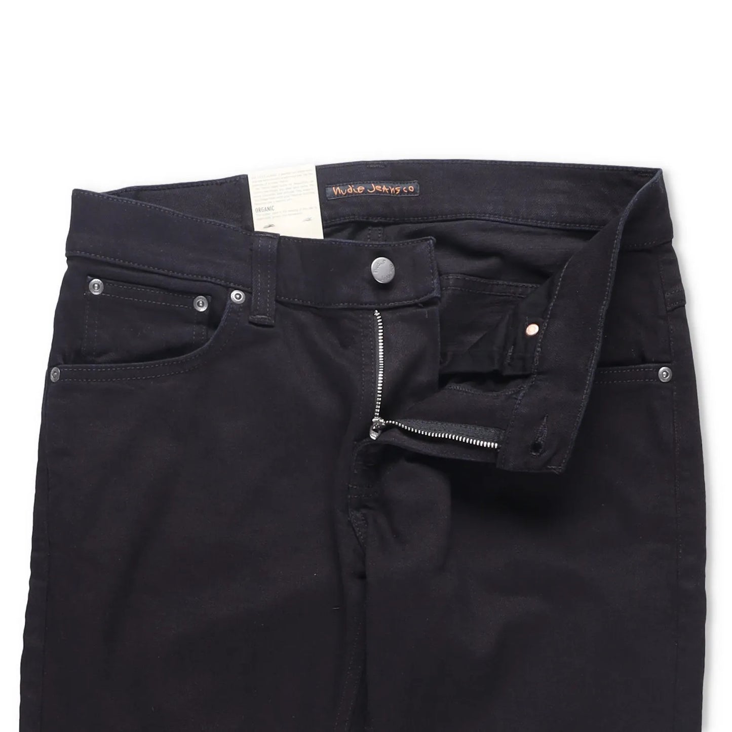 NUDIE JEANS Mens Skinny Jeans Tight Terry Black Stretch Denim 5 Pocket 28 RRP105 — View 5