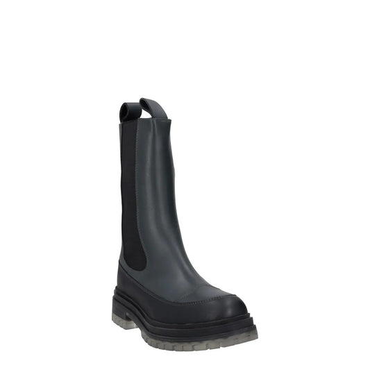 HAVVA MUSTAFA Womens Chelsea Platform High Boots Green Leather UK 5 RRP 300 — View 2