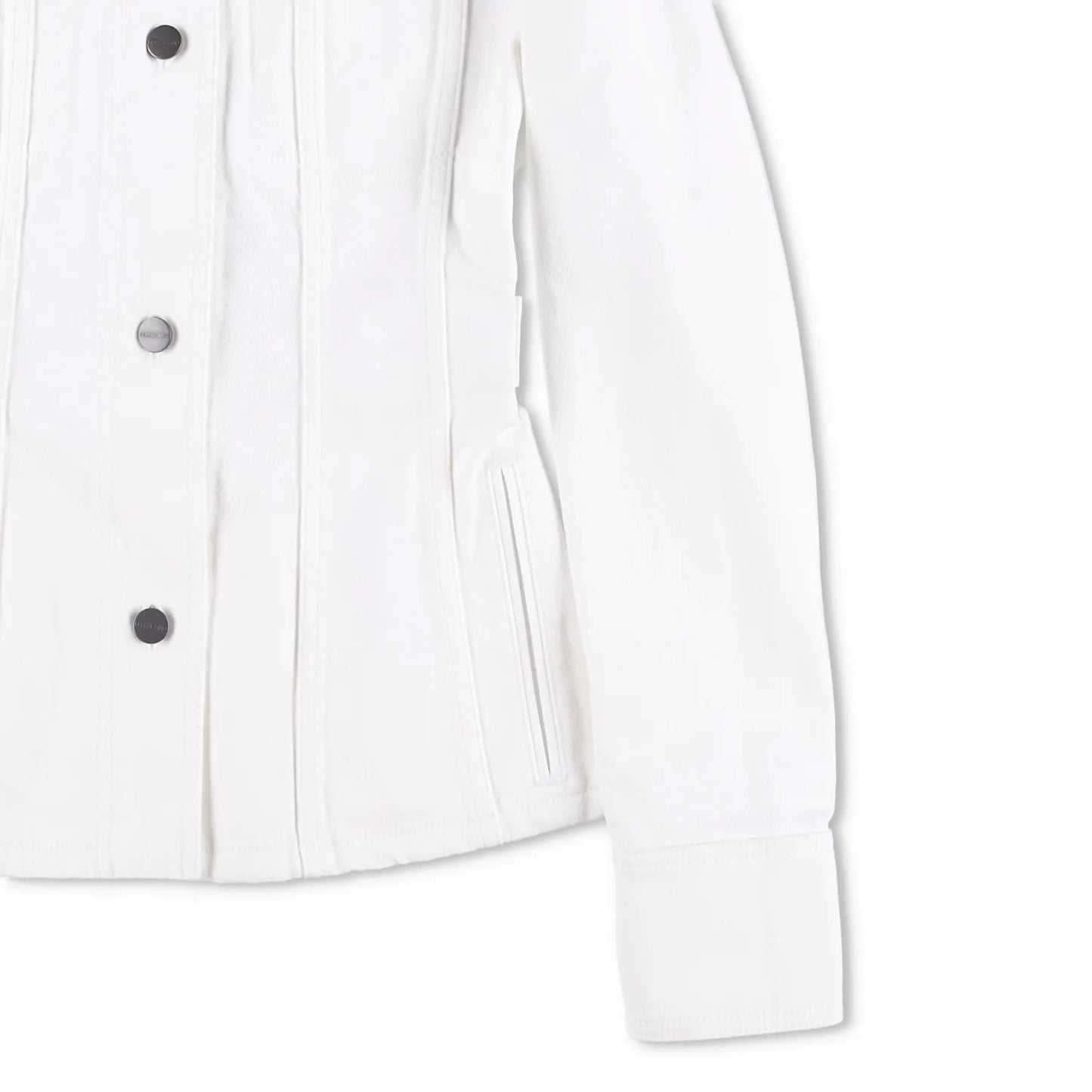 SALVATORE FERRAGAMO Womens Denim Jacket Long Sleeve Buttoned White 36 RRP 1250 — View 4
