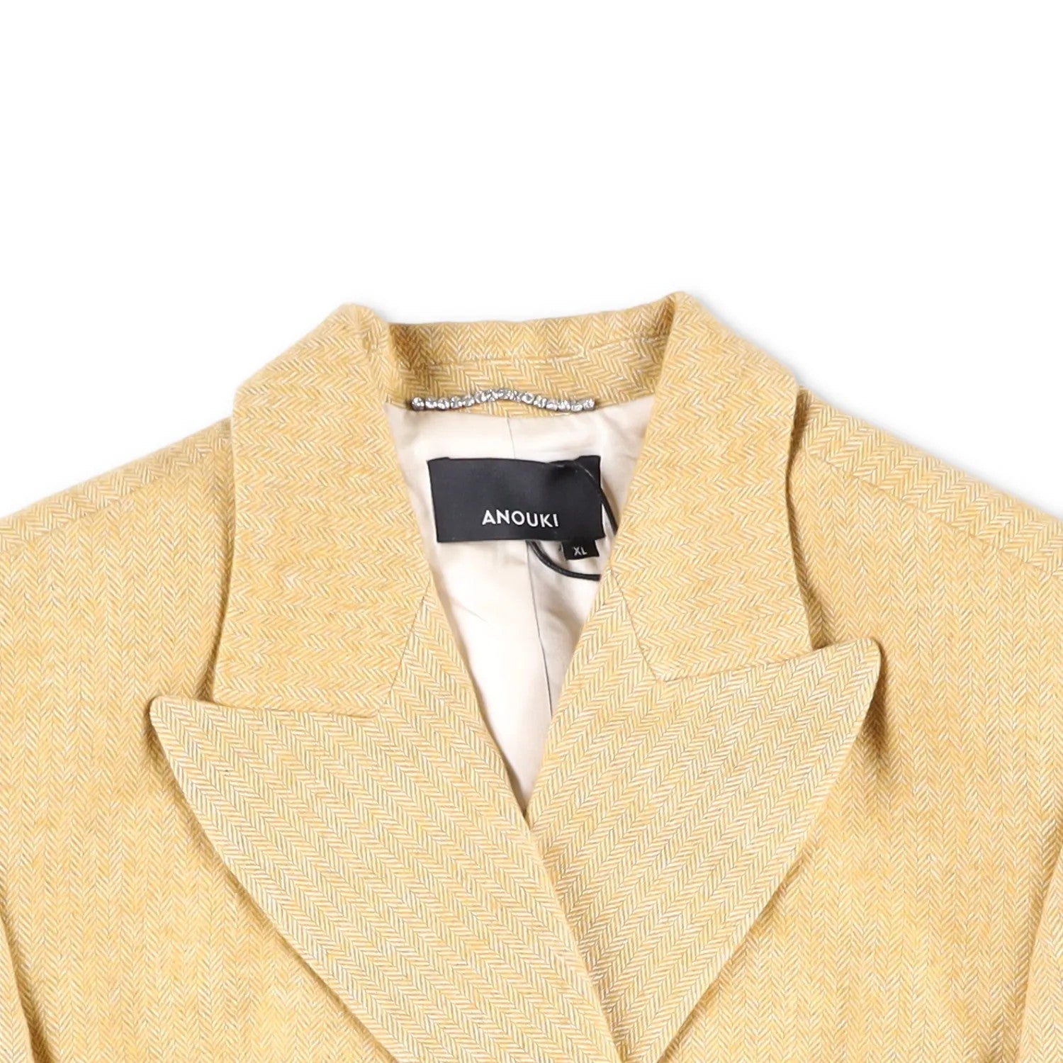 ANOUKI Mens Blazer Yellow Double Breasted Cotton Blend Size XL RRP 900 — View 5